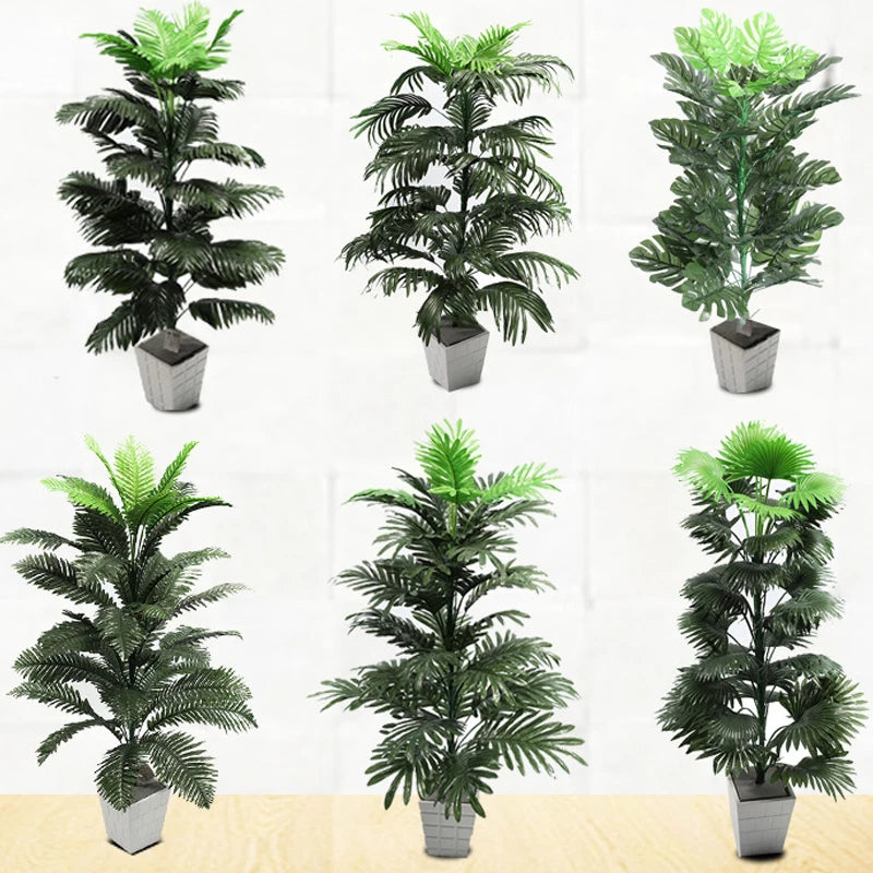 Large Artificial Tropical Palm Tree Without Pot