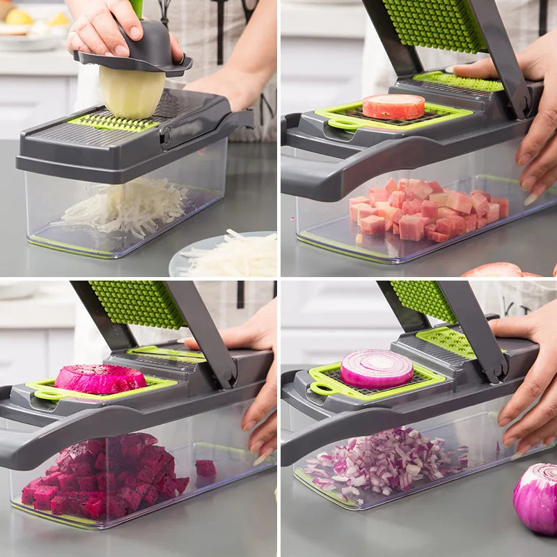 Multifunctional Vegetable Chopper/Slicer/Grater/Dicer