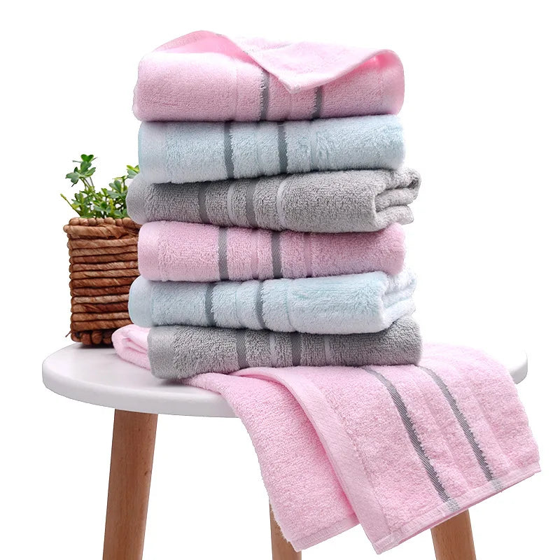 2-Luxury, Jacquard, Premium Cotton Bathroom Towels Sets, Pink, Grey or Blue