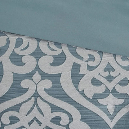 All Season, Down Alternative, King Comforter Set, Jacquard Damask Medallion Design