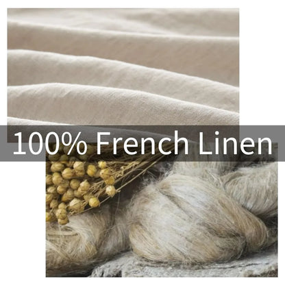 100% French Linen, Water Wash Quilt Bed Set