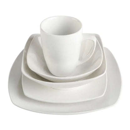 Everyday Square Expanded 40 Piece Dinnerware Set