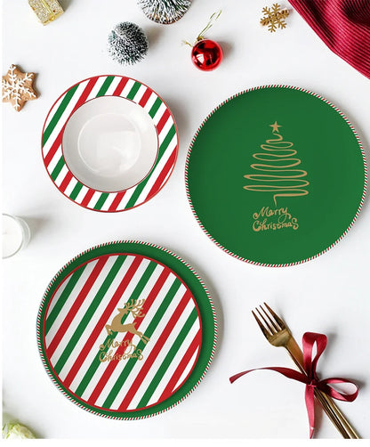 Christmas Wind Series Themed Tableware, Dish Set,