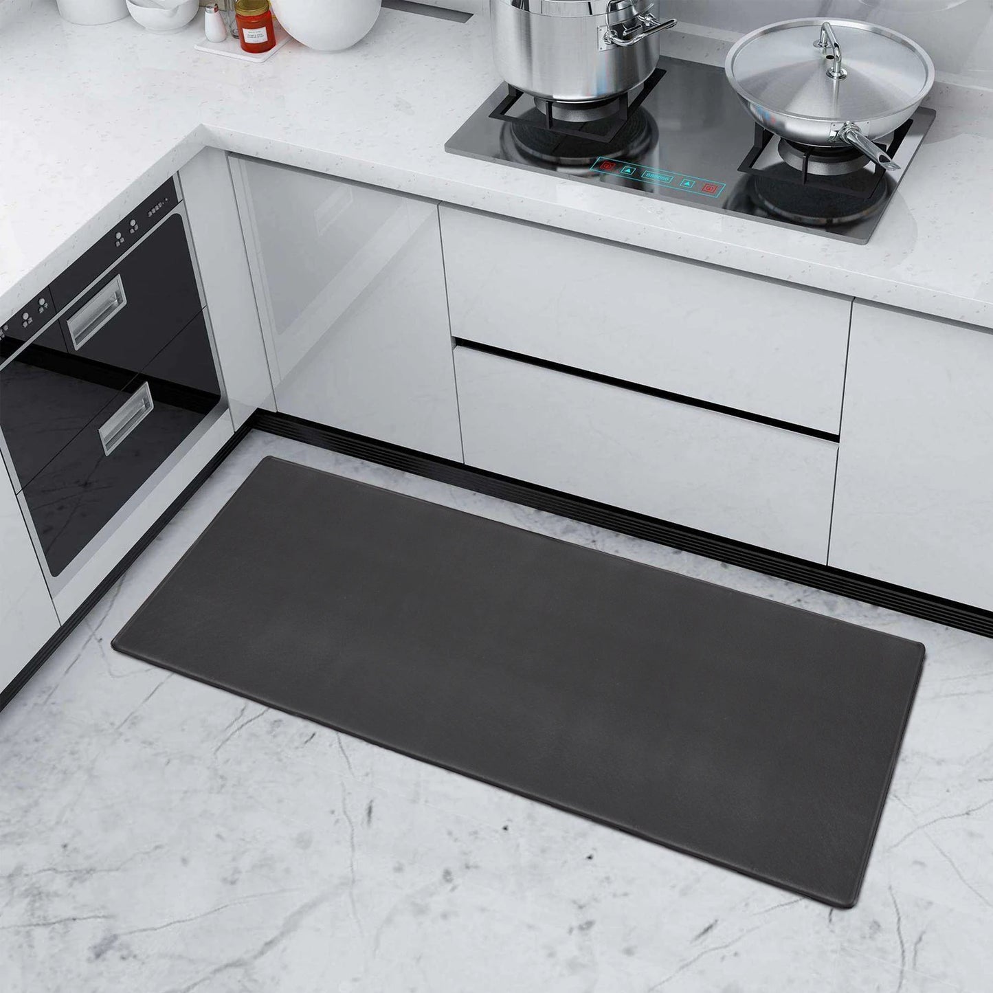 Cushioned, Waterproof, Black, Kitchen Comfort, Non-skid Mats