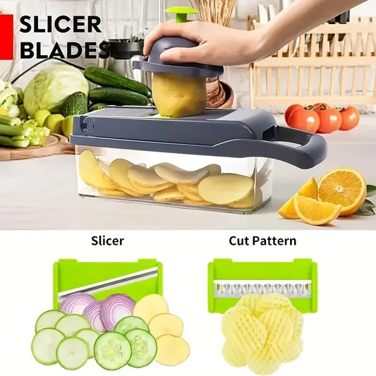 Multifunctional Vegetable Chopper/Slicer/Grater/Dicer