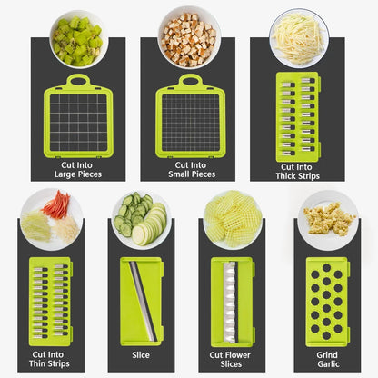 Multifunctional Vegetable Chopper/Slicer/Grater/Dicer