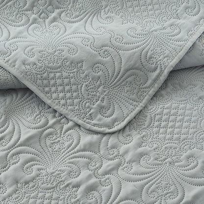 Luxury Quilted, Embossed , Bedspread, Bedsheet & Pillowcase, King Queen Size