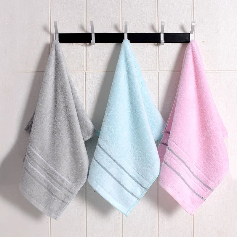 2-Luxury, Jacquard, Premium Cotton Bathroom Towels Sets, Pink, Grey or Blue