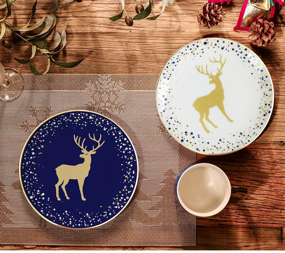 Christmas Bone China Dinnerware Set