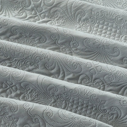 Luxury Quilted, Embossed , Bedspread, Bedsheet & Pillowcase, King Queen Size