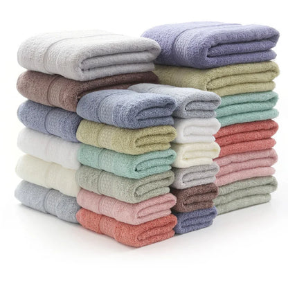 6PCS / 3PCS Luxury, Cotton Lace Embroidered, Quick-Dry Terry Towel Set -17Colors