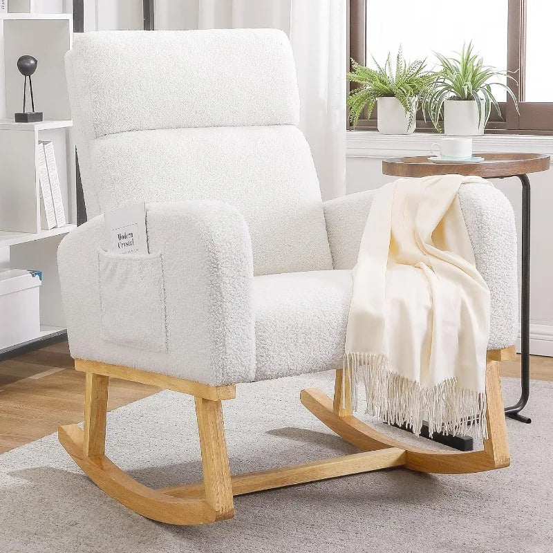 Upholstered-Linen, Rocking-Chair/Glider, Nursery, Living-Room, Bedroom