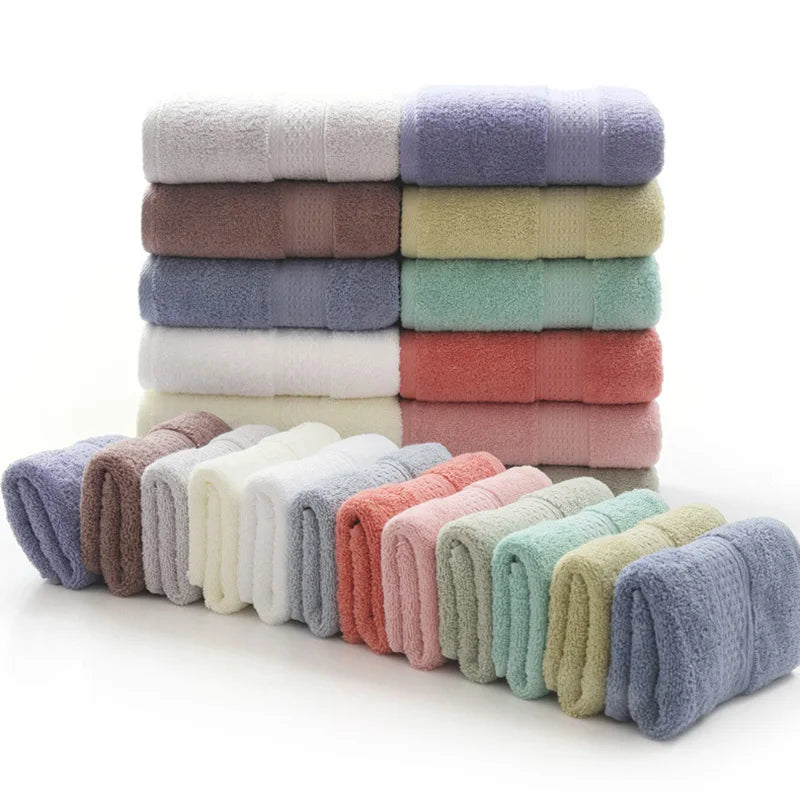 6PCS / 3PCS Luxury, Cotton Lace Embroidered, Quick-Dry Terry Towel Set -17Colors