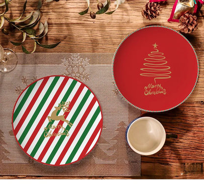 Christmas Wind Series Themed Tableware, Dish Set,