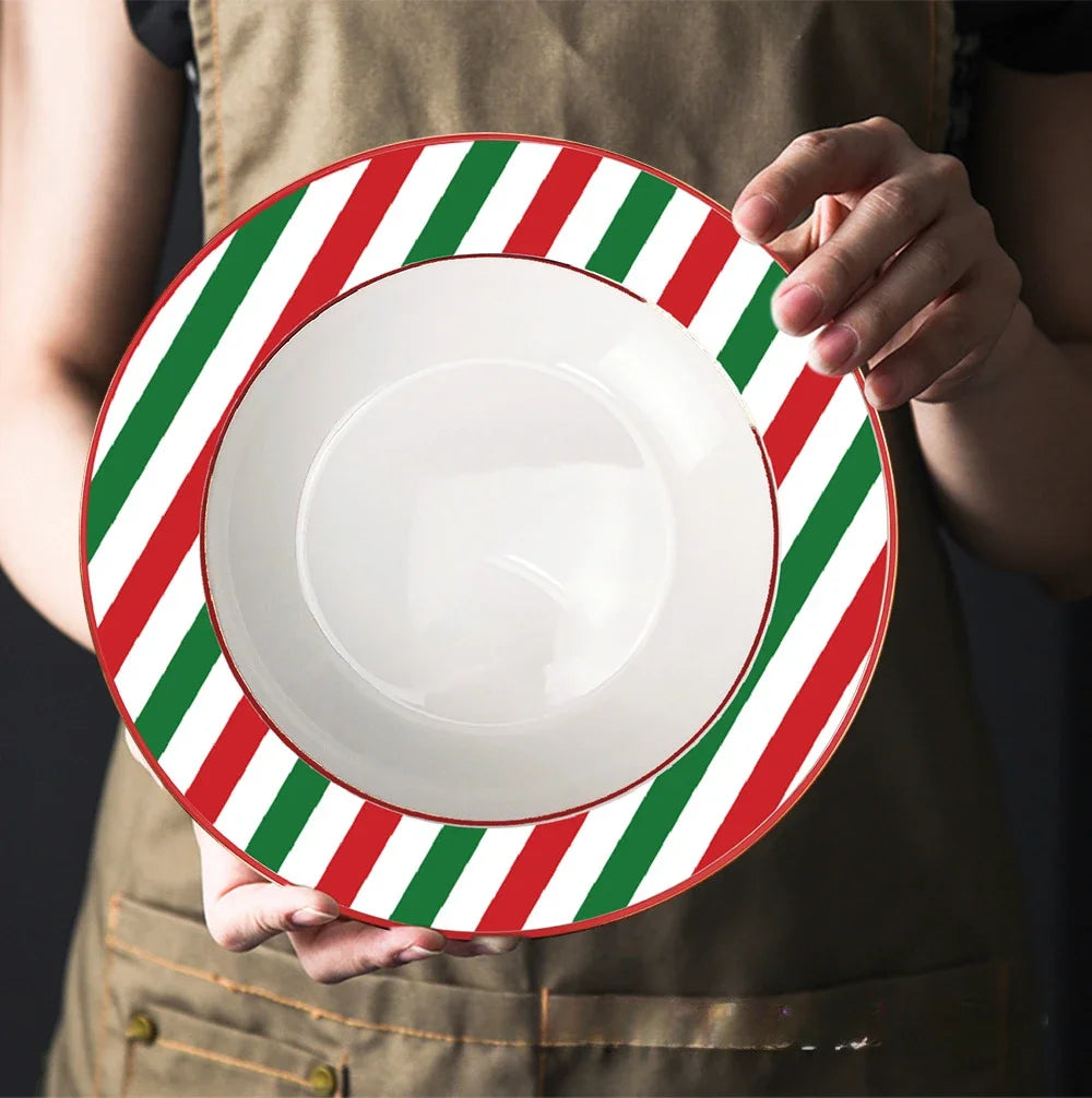 Christmas Wind Series Themed Tableware, Dish Set,