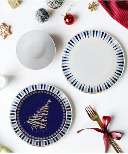 Christmas Bone China Dinnerware Set