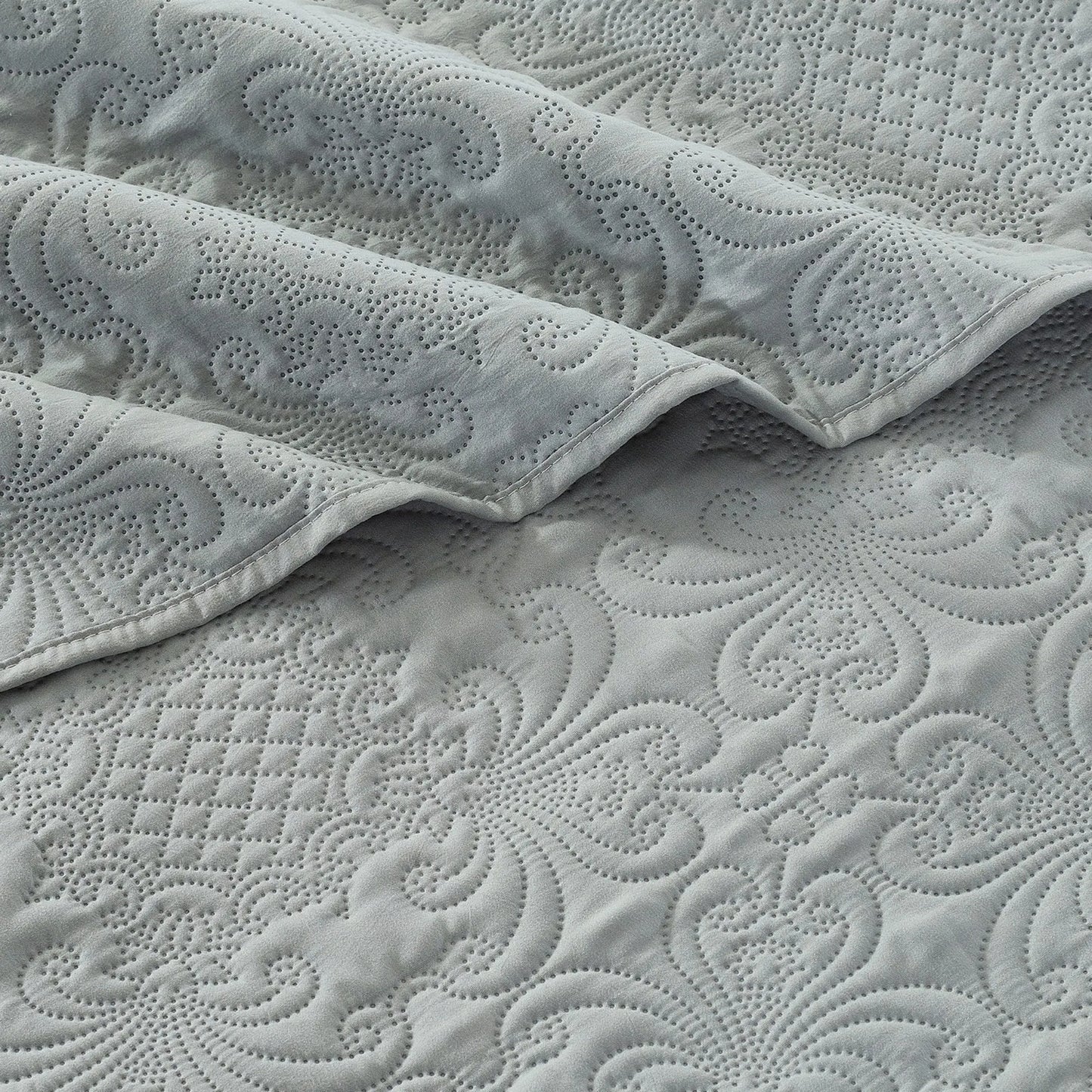 Luxury Quilted, Embossed , Bedspread, Bedsheet & Pillowcase, King Queen Size