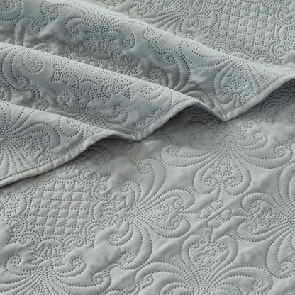 Luxury Quilted, Embossed , Bedspread, Bedsheet & Pillowcase, King Queen Size