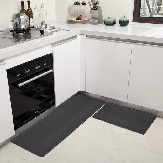 Cushioned, Waterproof, Black, Kitchen Comfort, Non-skid Mats